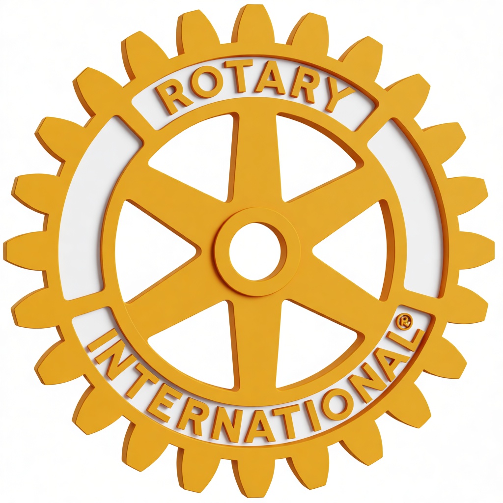 Rotary International Emblem free 3D printable STL
