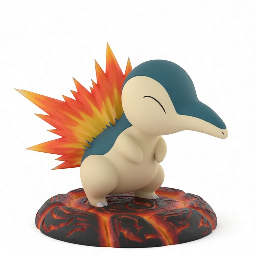 Cyndaquil Figurine - Free 3D Printable STL File