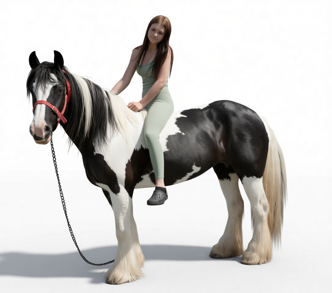 Gypsy Vanner Horse Figurine free 3D printable STL