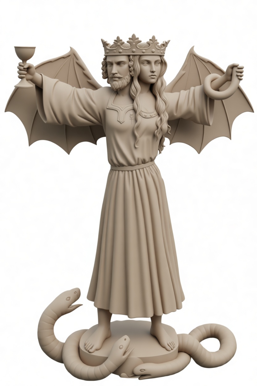 Janus God Statue free 3D printable STL