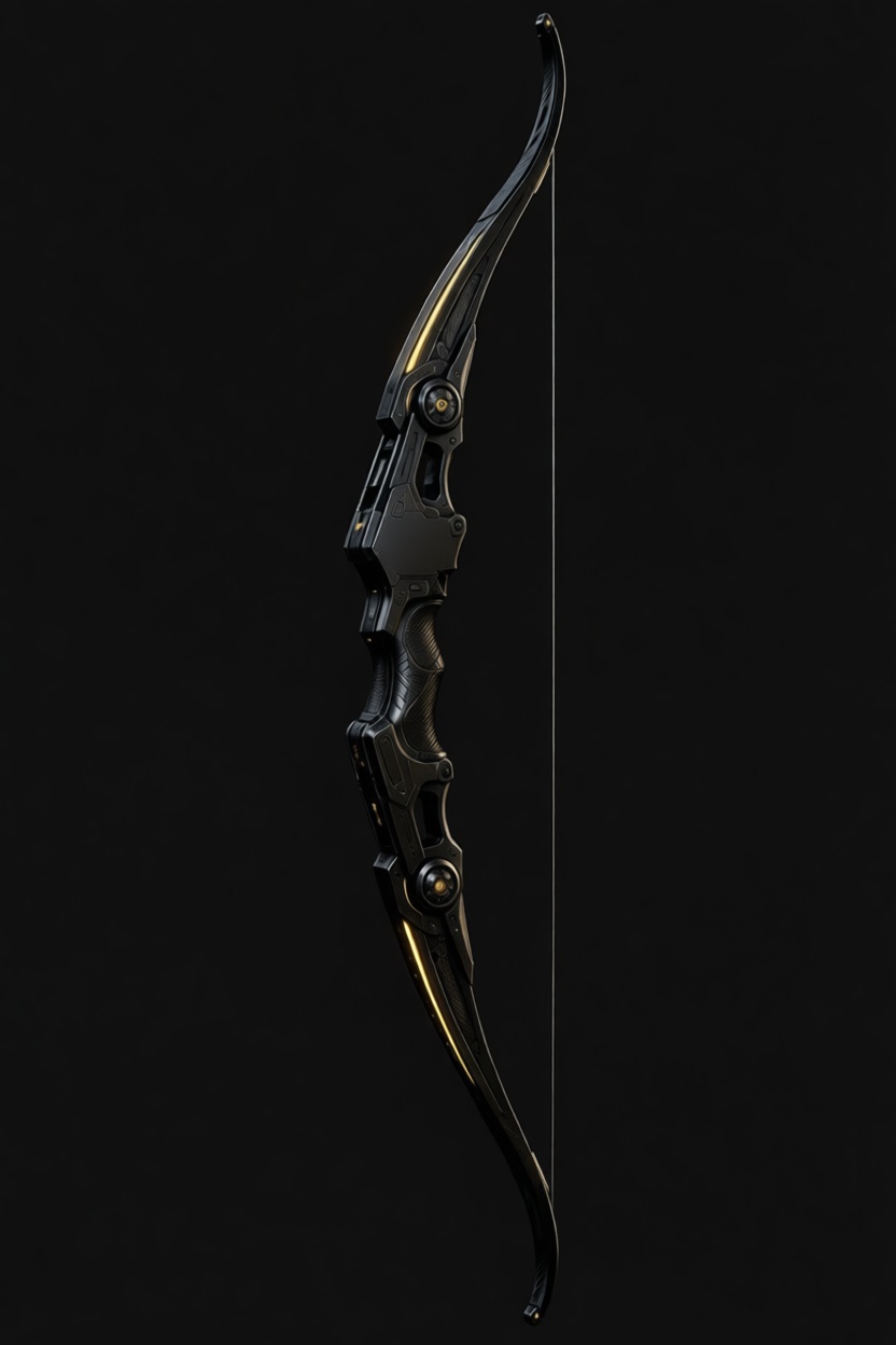 Futuristic Bow Model free 3D printable STL