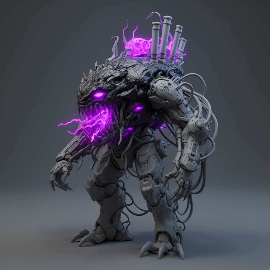 Chrome Psychophage Figurine free 3D printable STL
