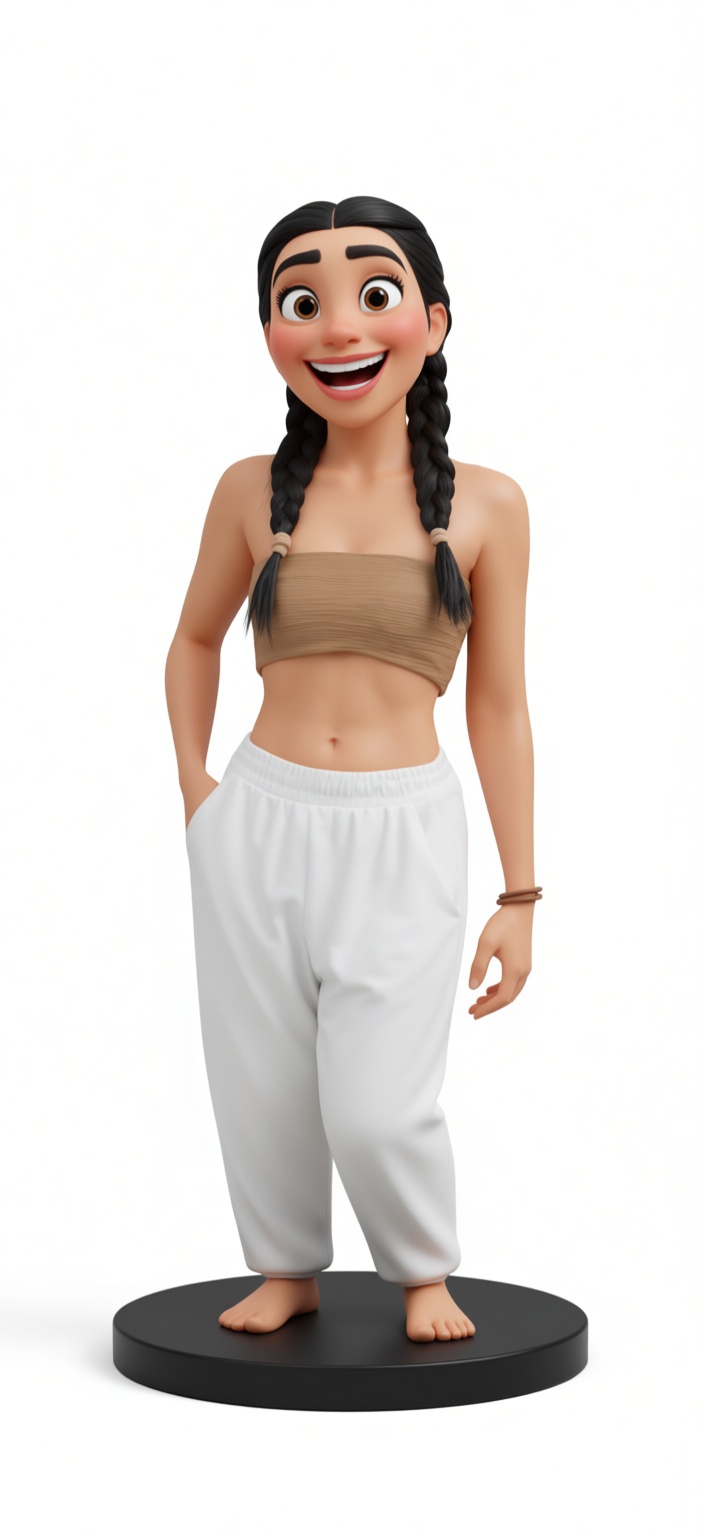 Happy Girl Figurine free 3D printable STL