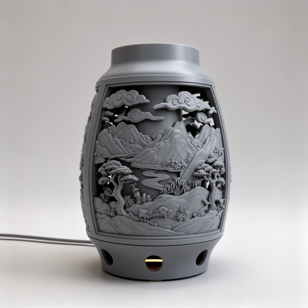 Vietnamese Landscape Lamp free 3D printable STL