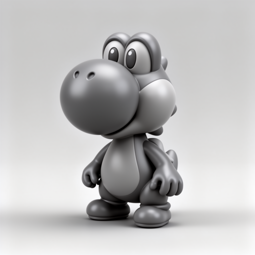 Baby Yoshi Figurine free 3D printable STL