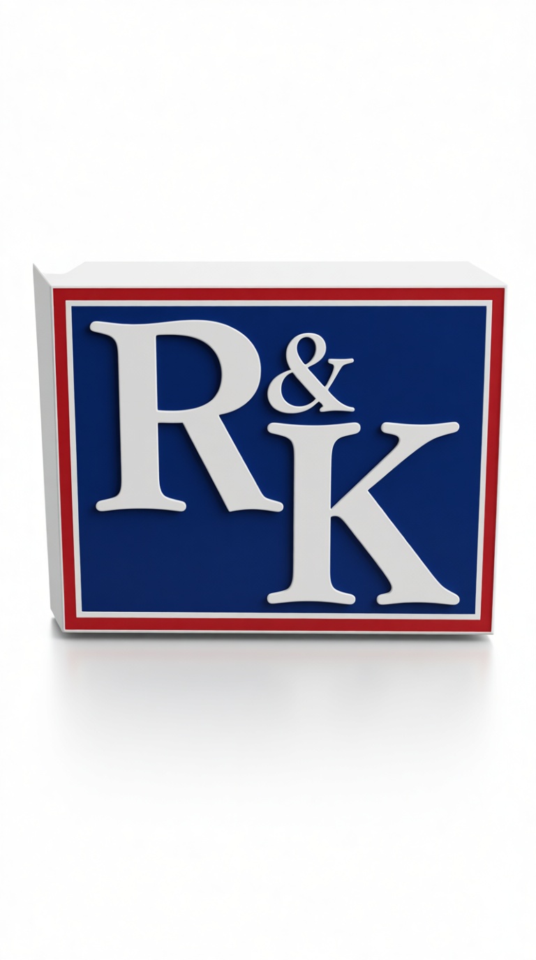 R&K Logo Sign free 3D printable STL