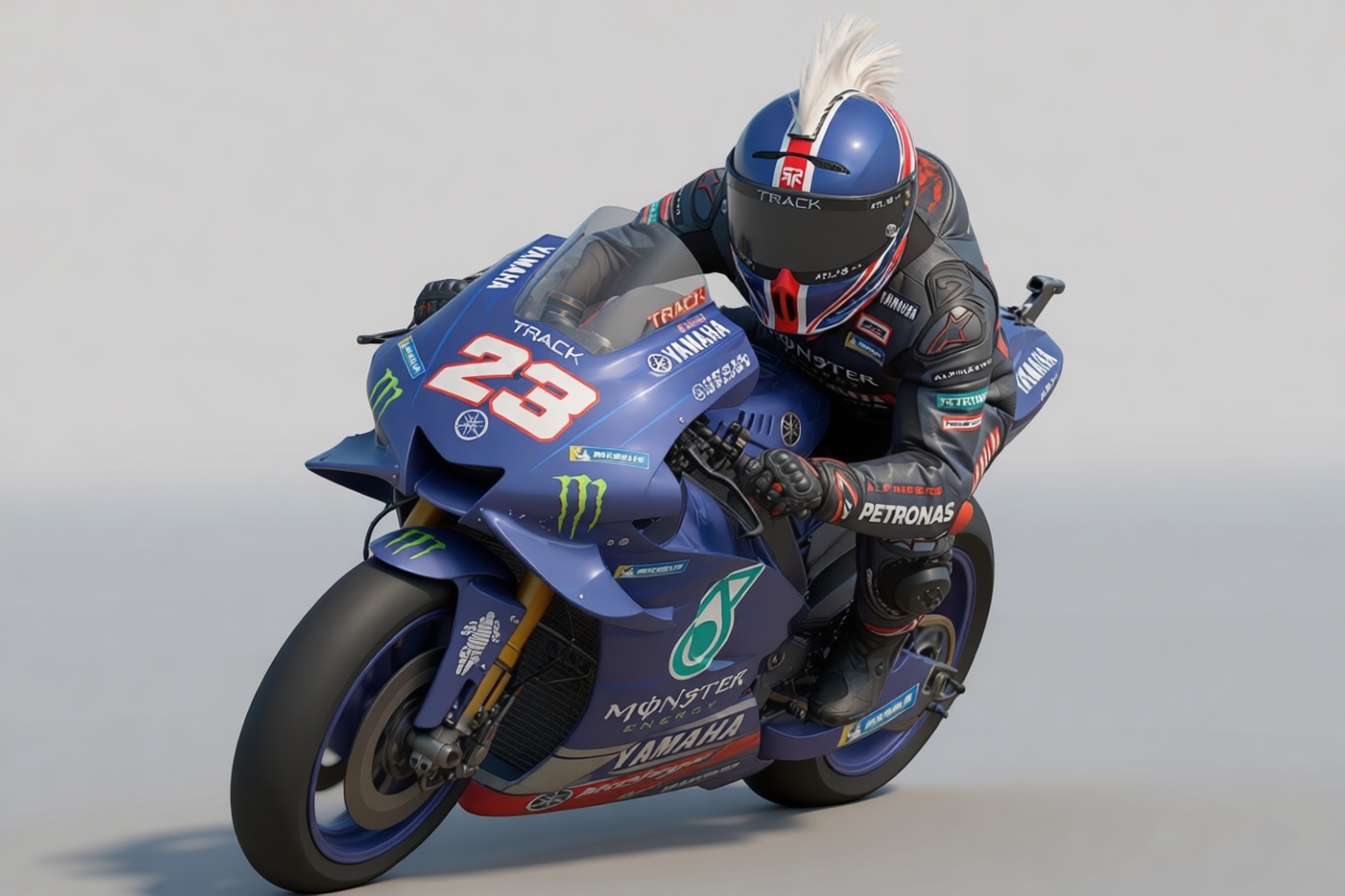 Yamaha YZR-M1 Motorcycle Model free 3D printable STL