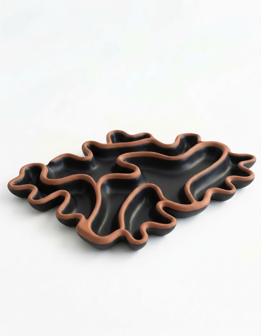 Abstract Leaf Tray free 3D printable STL
