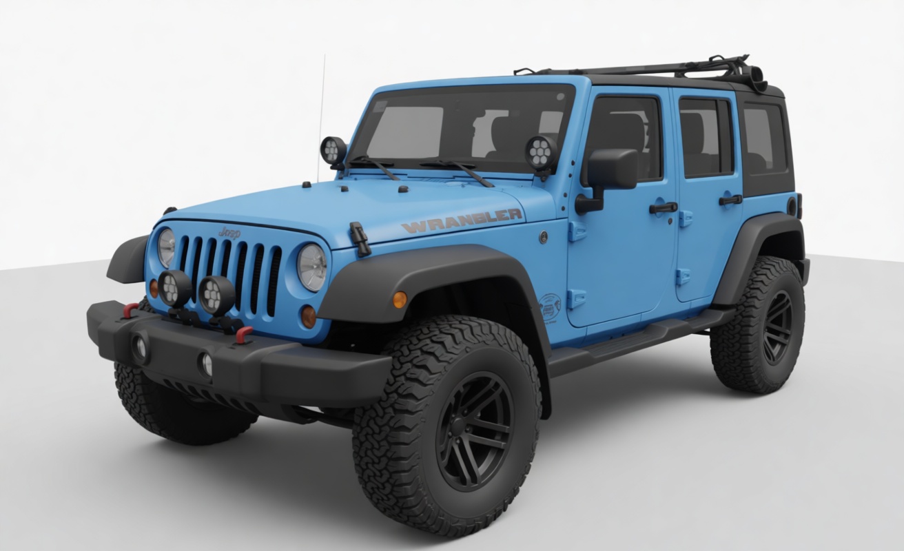 Jeep Wrangler Model free 3D printable STL