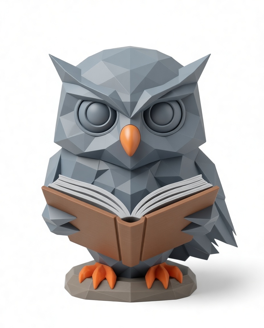 Geometric Owl Figurine free 3D printable STL