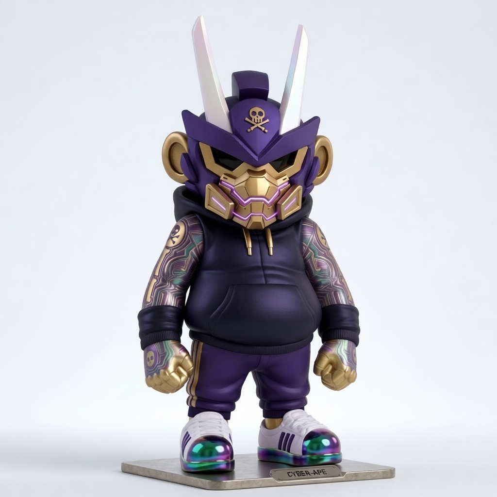 Cyber Ape Figurine free 3D printable STL