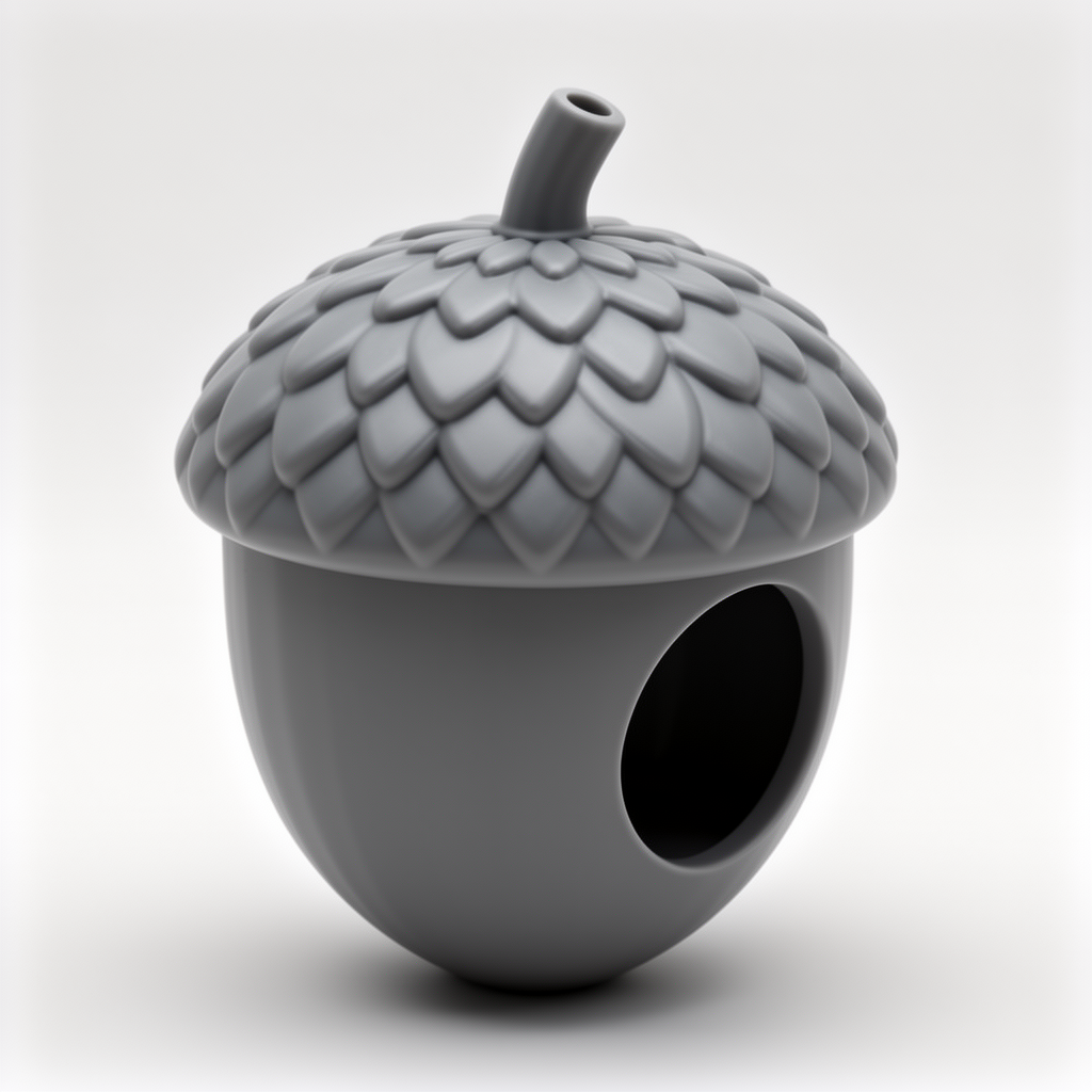 Acorn Hamster House Model free 3D printable STL
