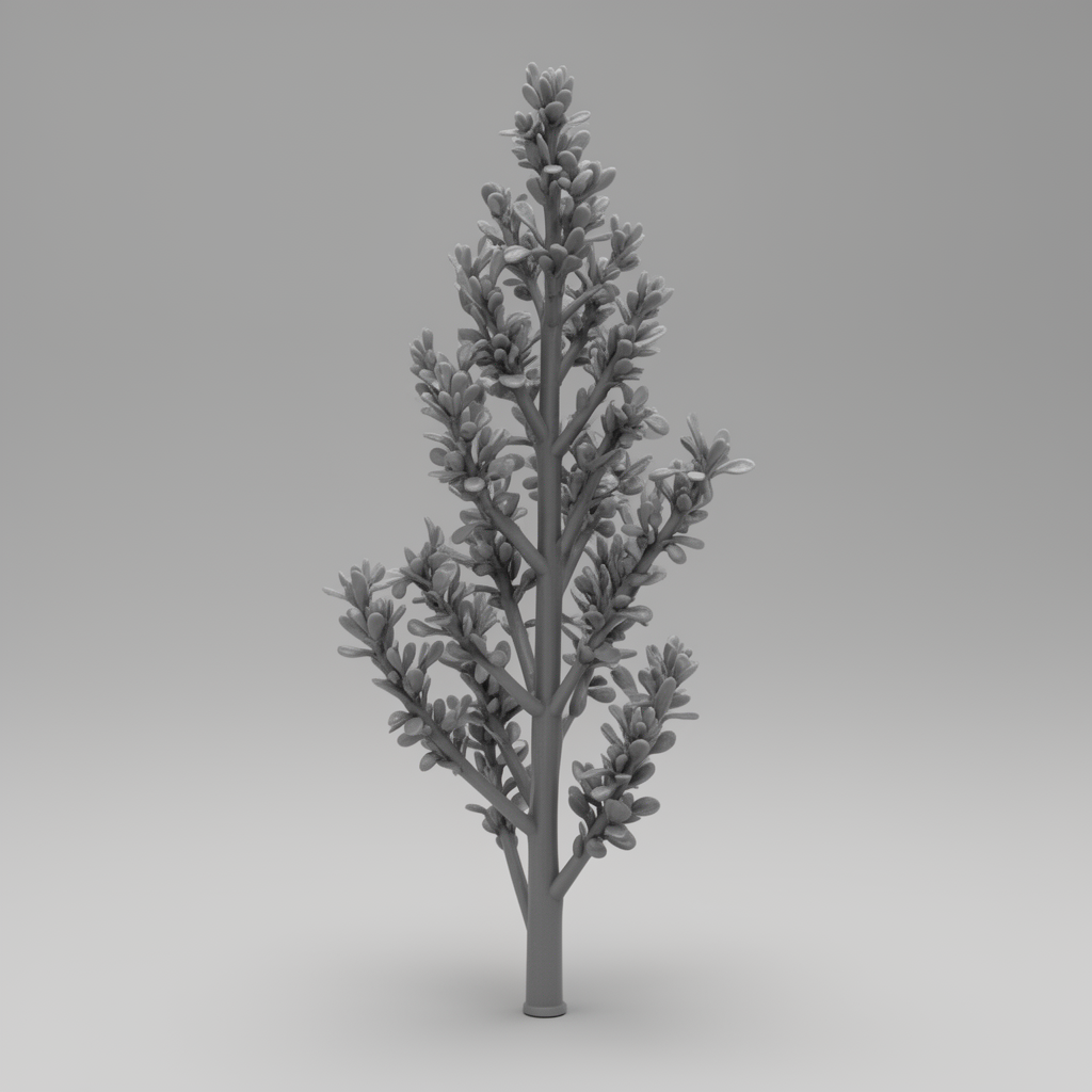 Dry Plant Sculpture free 3D printable STL