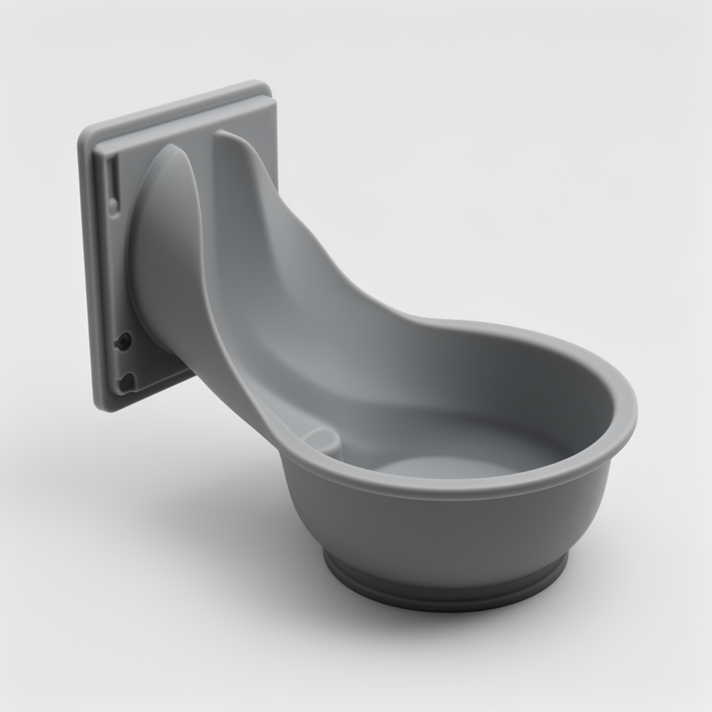 Half-Pipe Drip Catchment - Free 3D Printable STL File