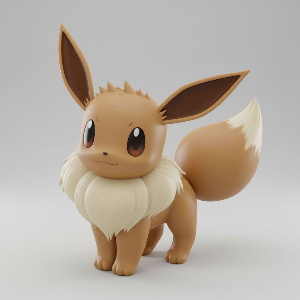 Eevee Figurine free 3D printable STL