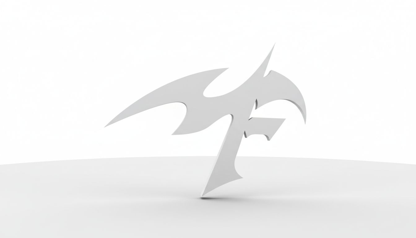 Stylish 3D Letter F free 3D printable STL