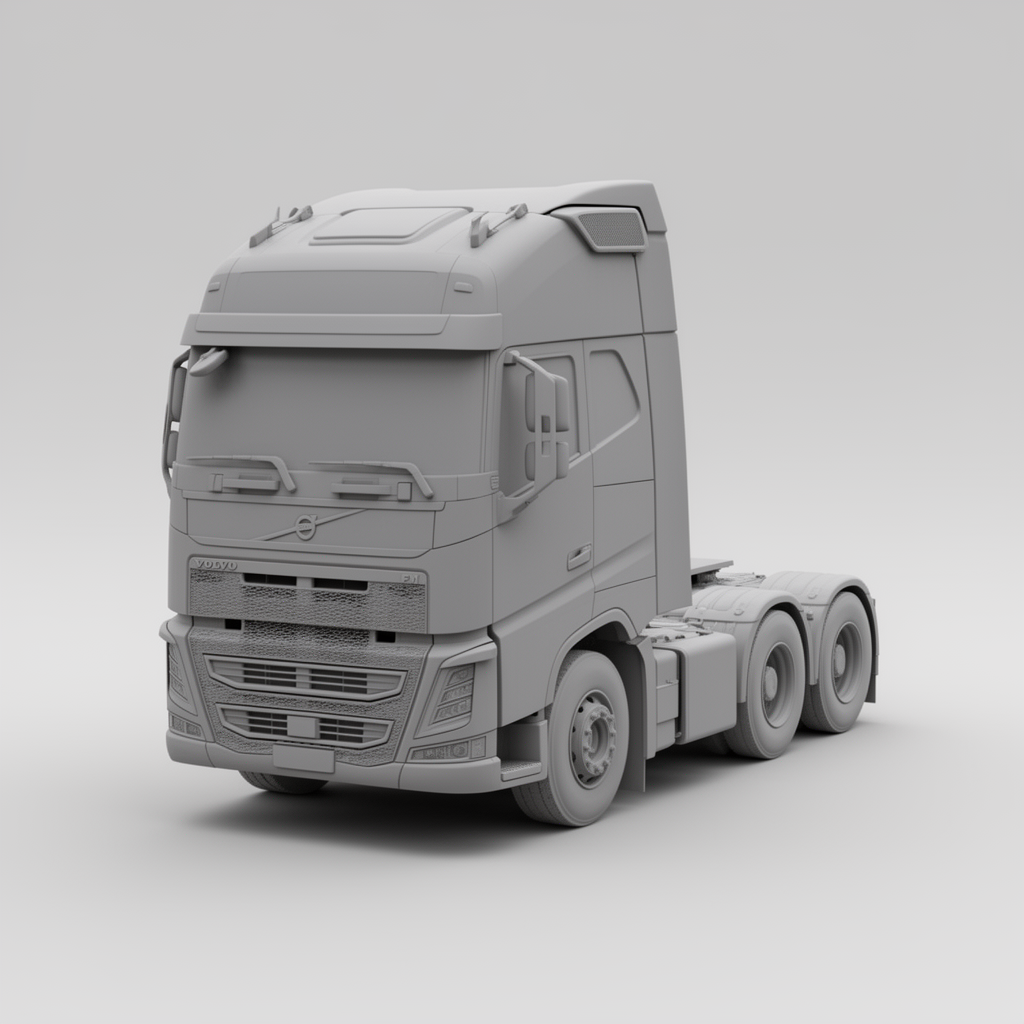 Volvo FM 2023 Truck Model free 3D printable STL