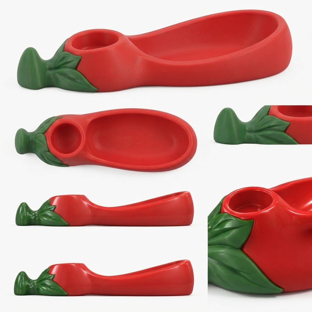 Chili Pepper Pipe free 3D printable STL