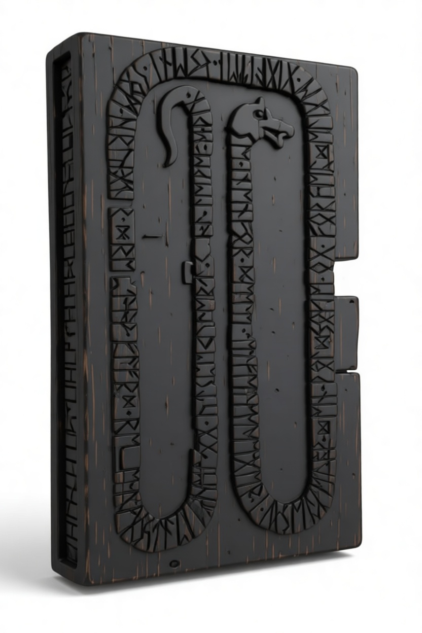Jörmungandr Runic Case free 3D printable STL