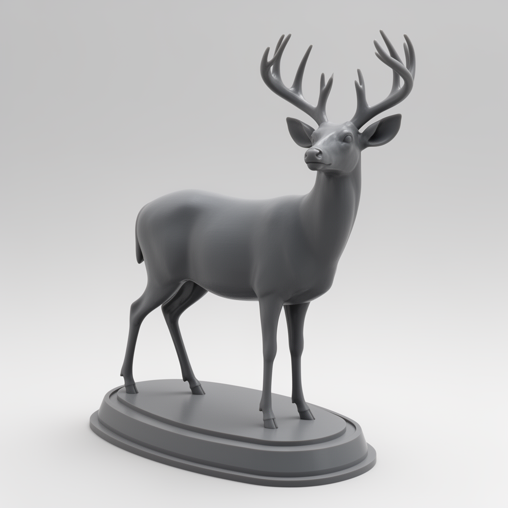Whitetail Deer Figurine free 3D printable STL