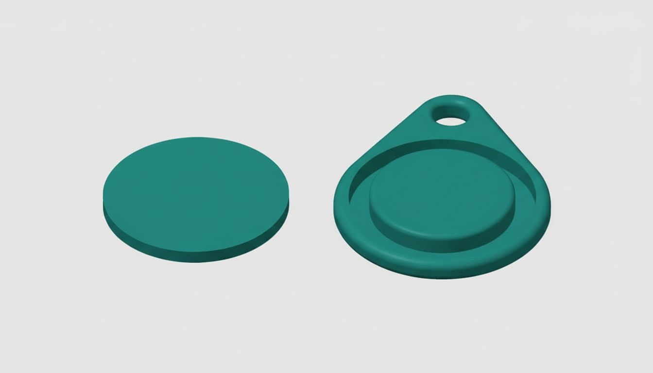 Round Keychain Tag free 3D printable STL
