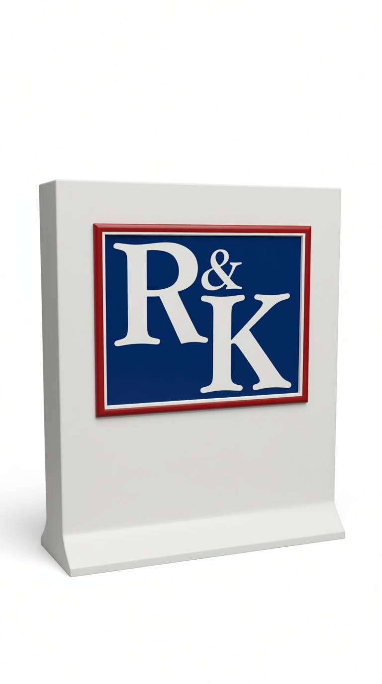 R&K Logo Plaque free 3D printable STL
