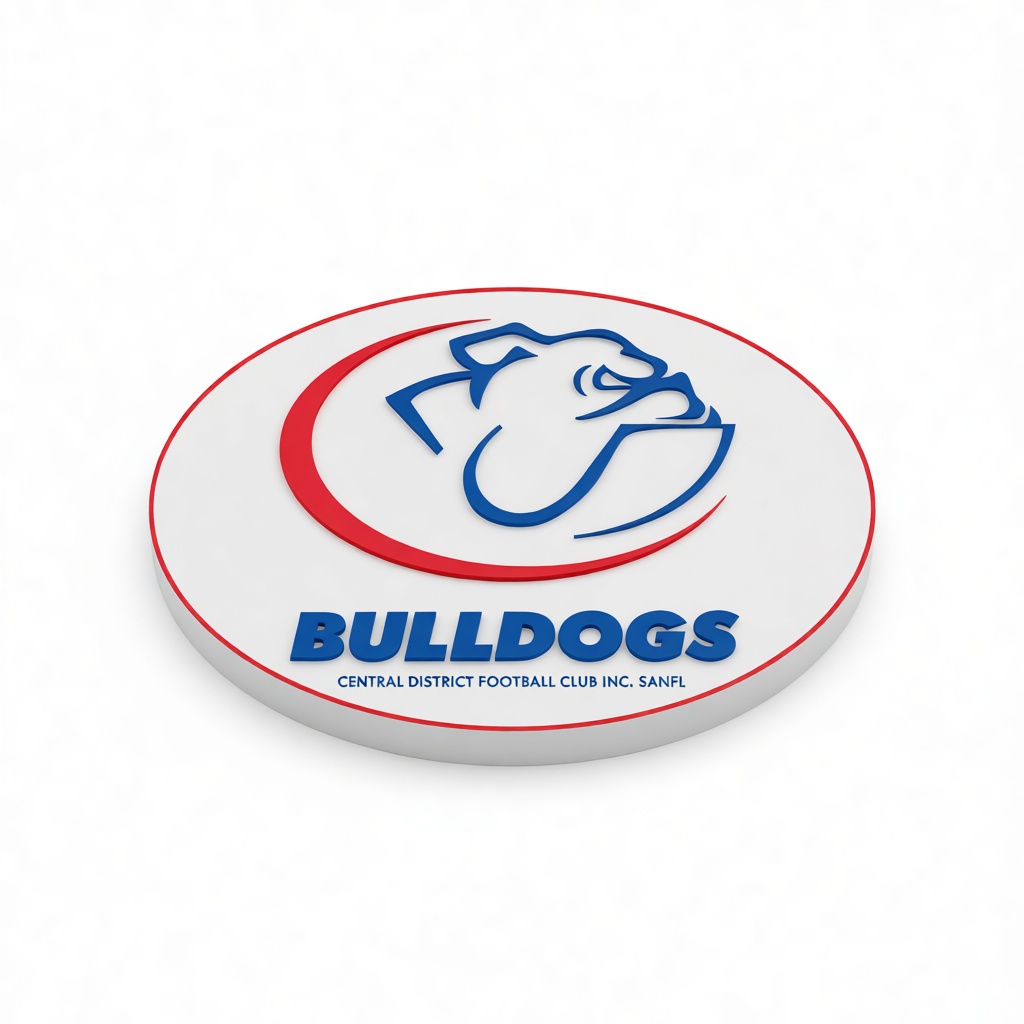 Central District Bulldogs Logo free 3D printable STL