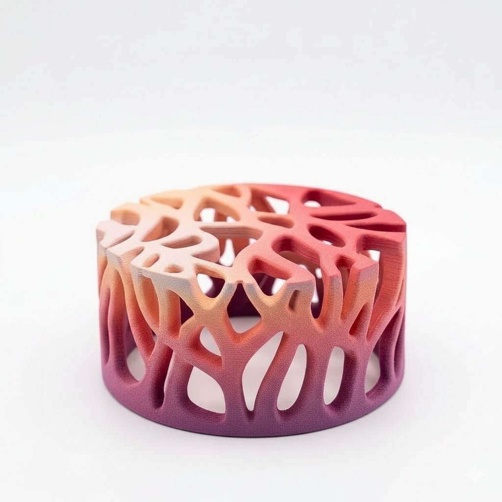 Abstract Organic Bracelet free 3D printable STL