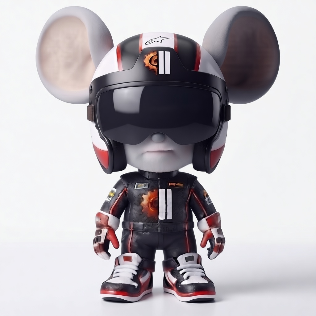 Mouse Pilot Figurine free 3D printable STL