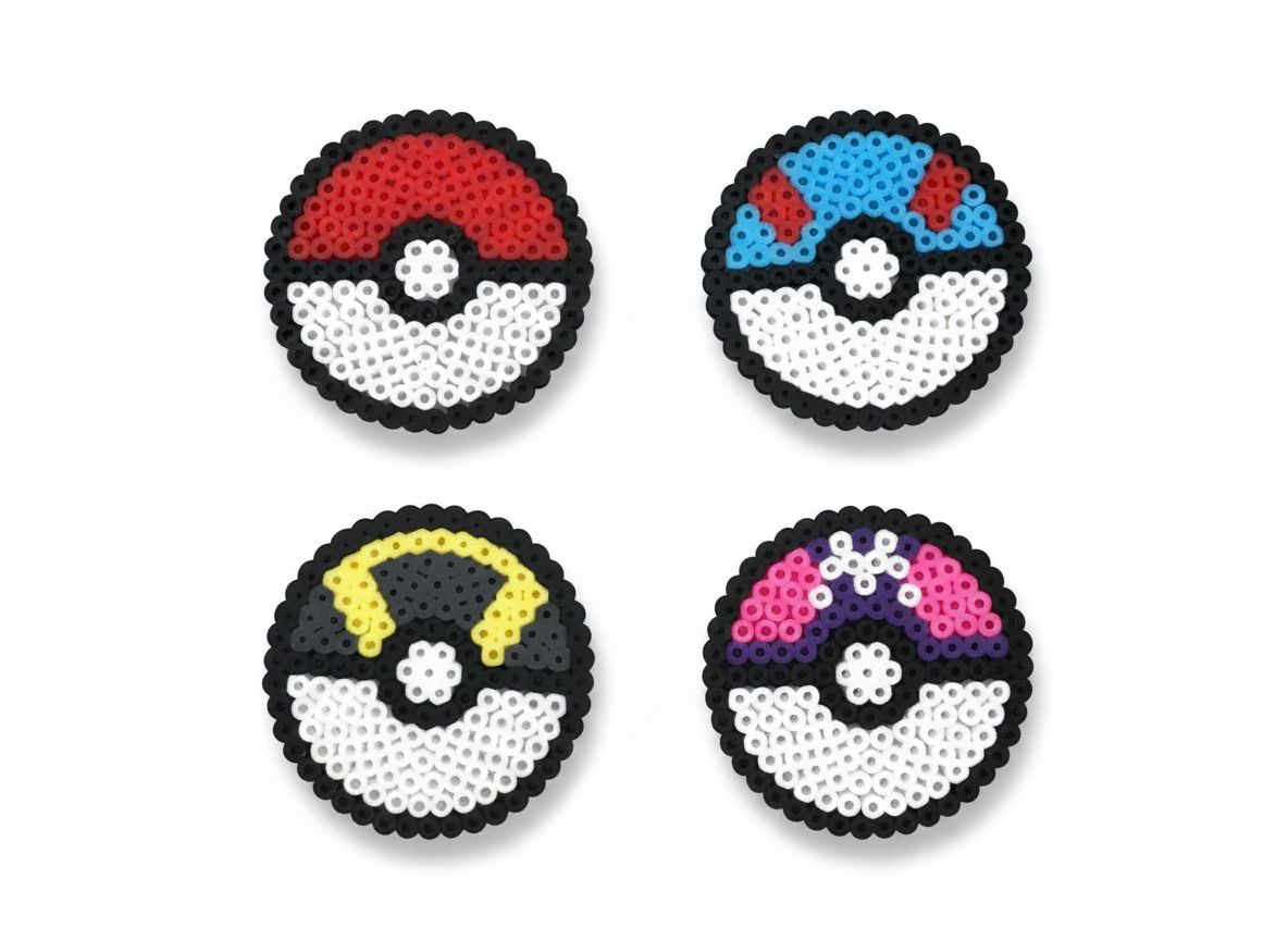 Pokeball Coaster Set free 3D printable STL