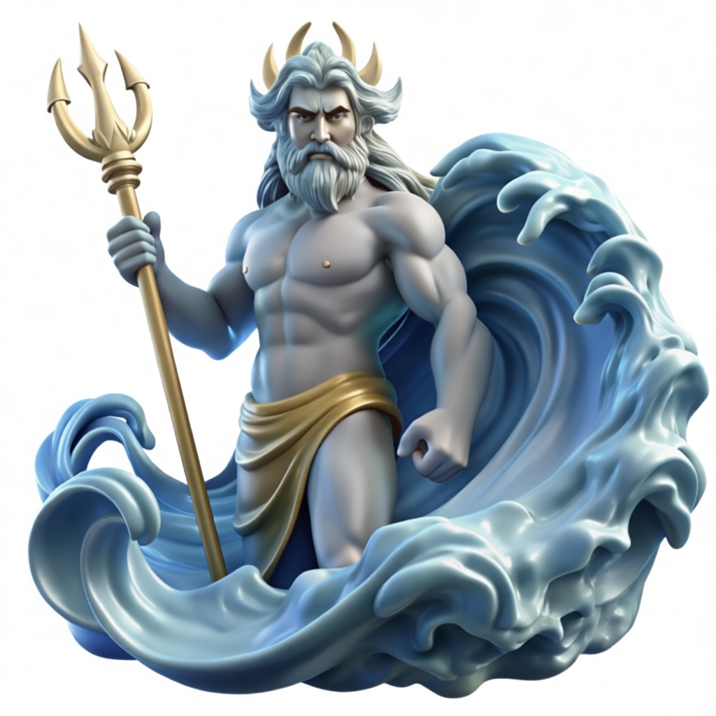 Poseidon Statue free 3D printable STL