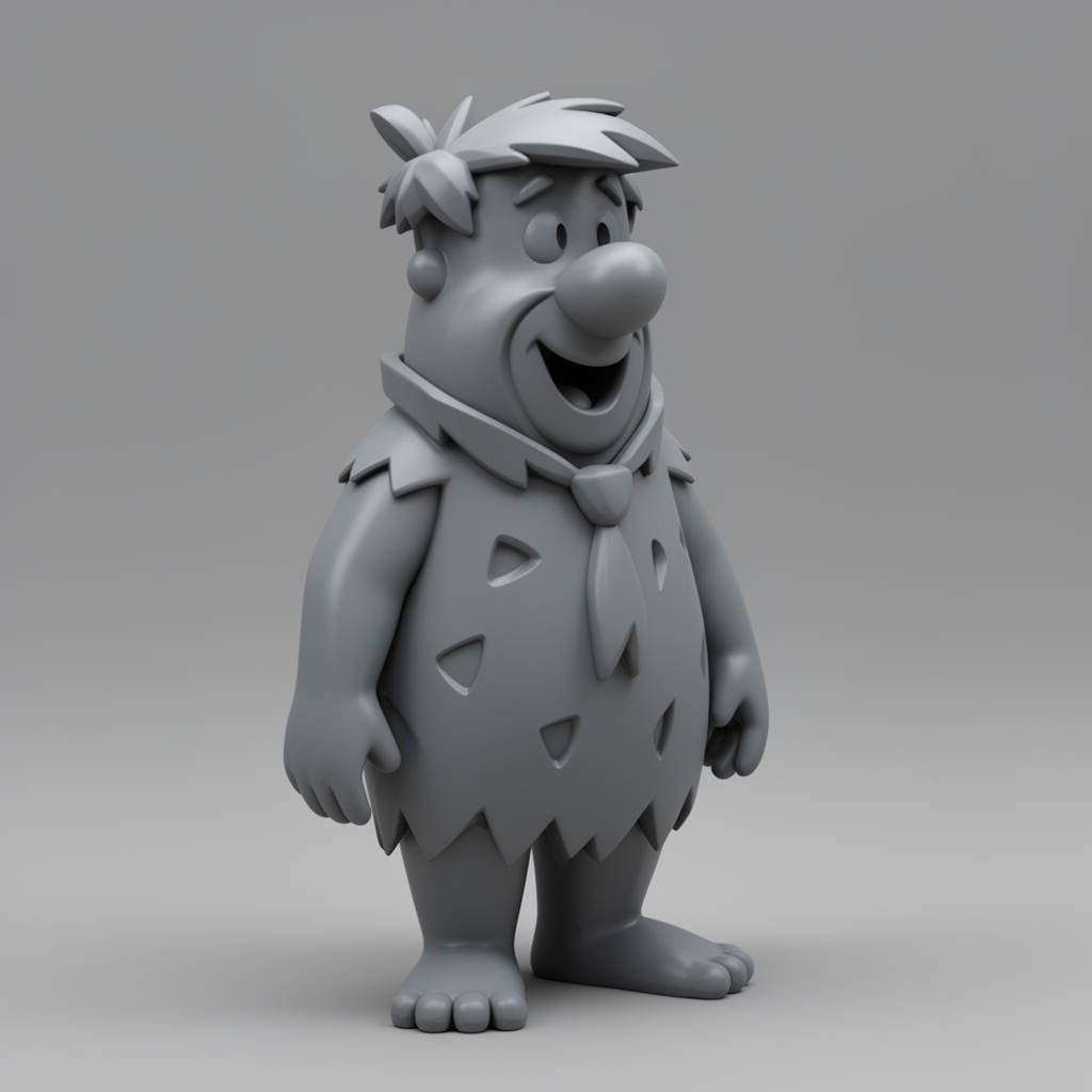 Fred Flintstone Figurine free 3D printable STL