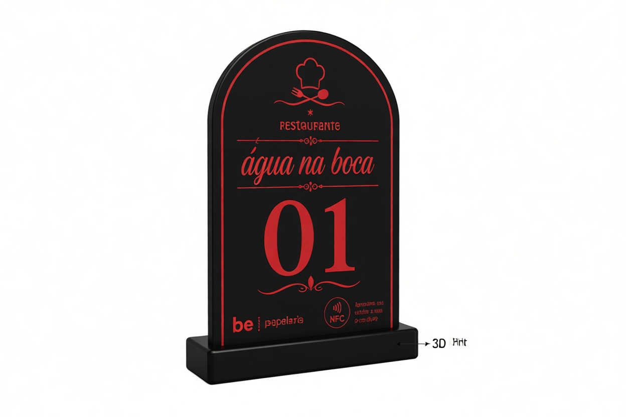 Restaurant Table Number Sign free 3D printable STL