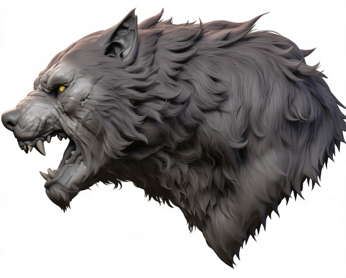 Werewolf Bust free 3D printable STL