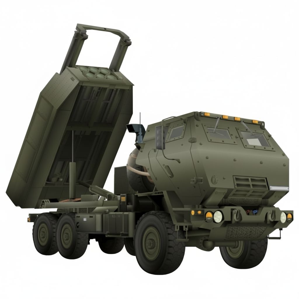 Military Rocket Launcher Truck