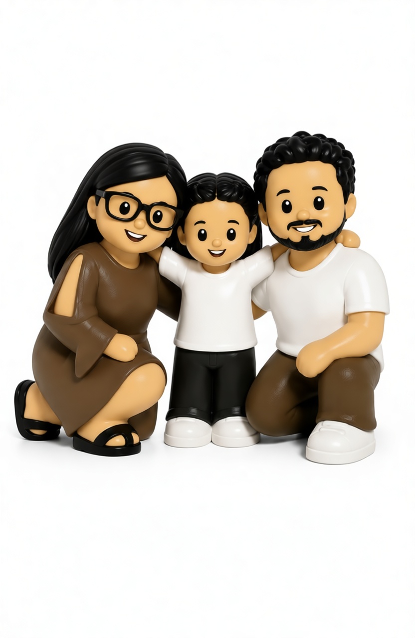 Family Figurine Set free 3D printable STL