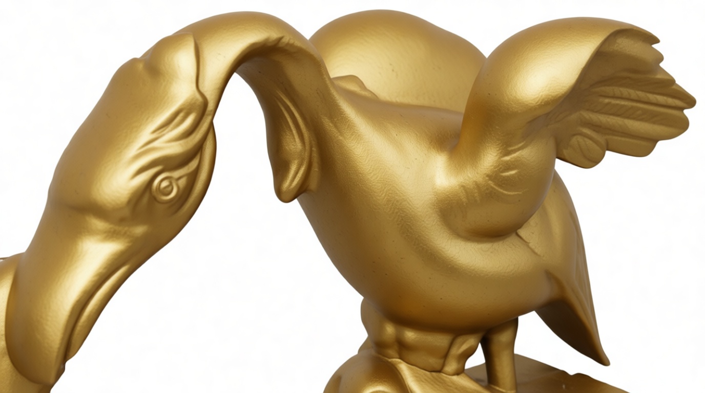 Goose and Gooseling Figurine free 3D printable STL