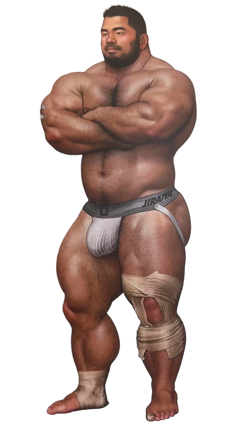 Muscular Sumo Wrestler Figurine free 3D printable STL