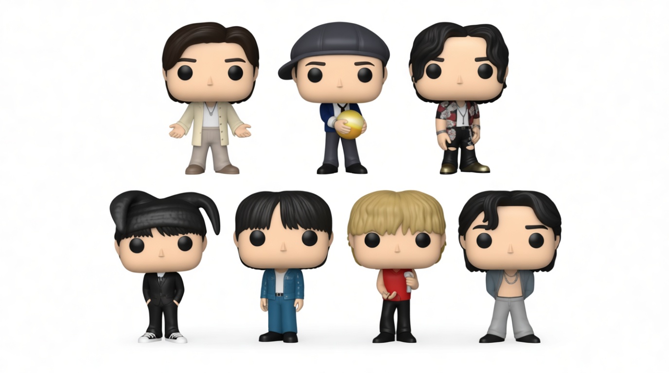 BTS Members Figurines free 3D printable STL