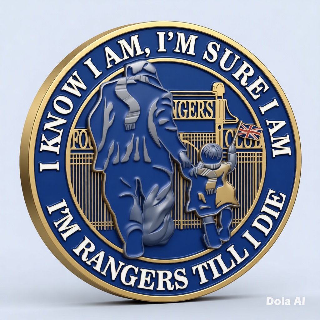Rangers Football Coin free 3D printable STL