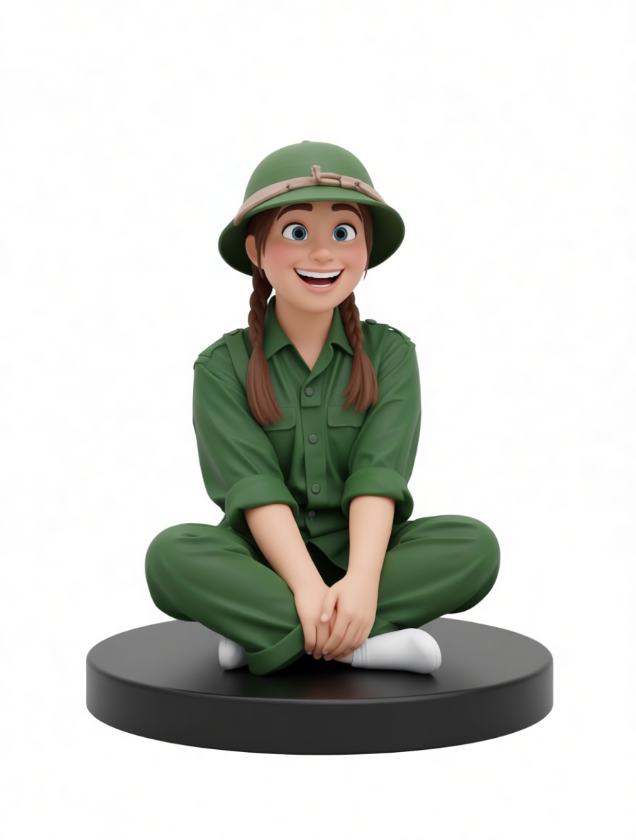 Smiling Soldier Figurine free 3D printable STL