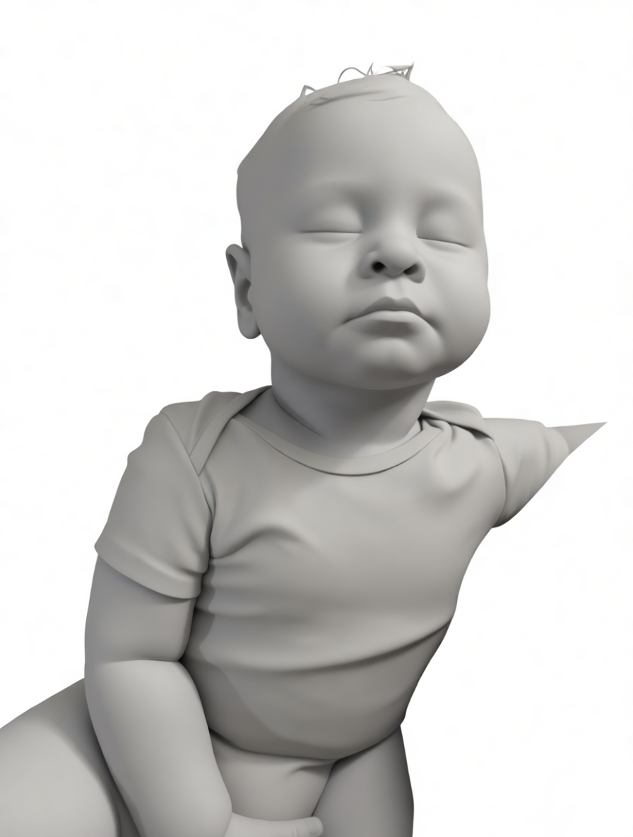 Sleeping Baby Figurine free 3D printable STL