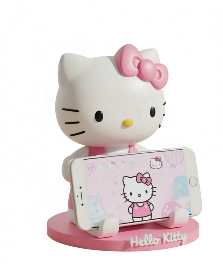 Hello Kitty Phone Stand free 3D printable STL