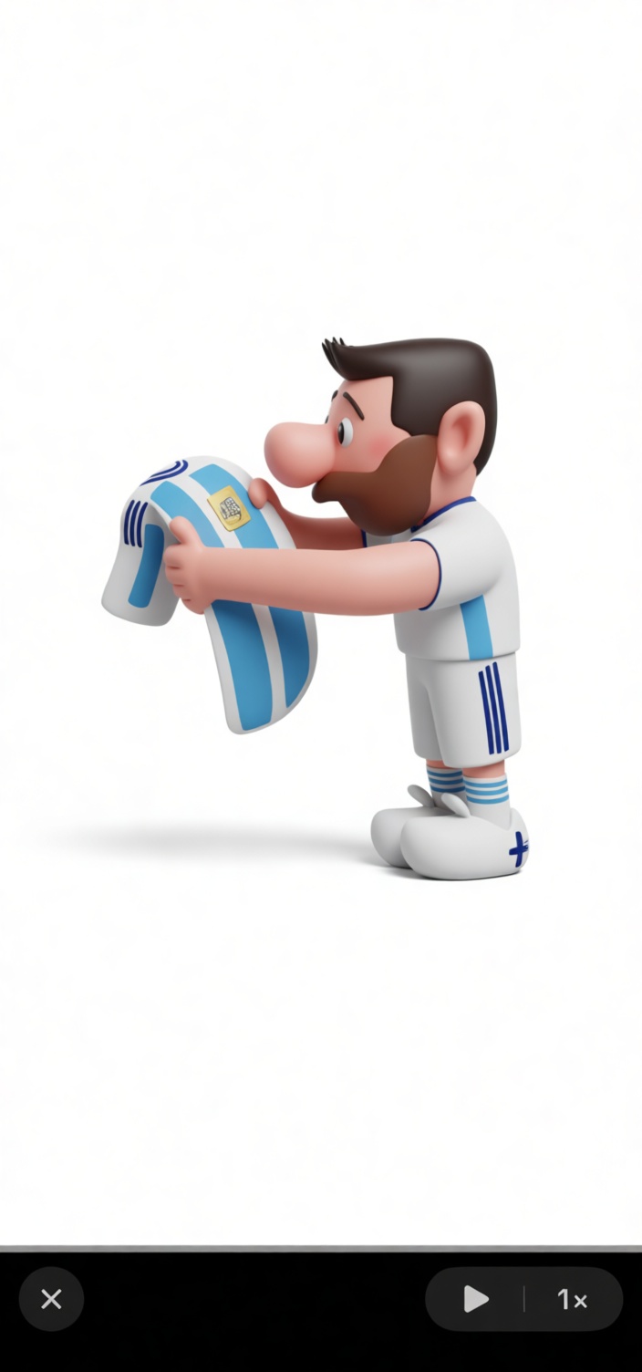 Argentine Soccer Player Figurine free 3D printable STL