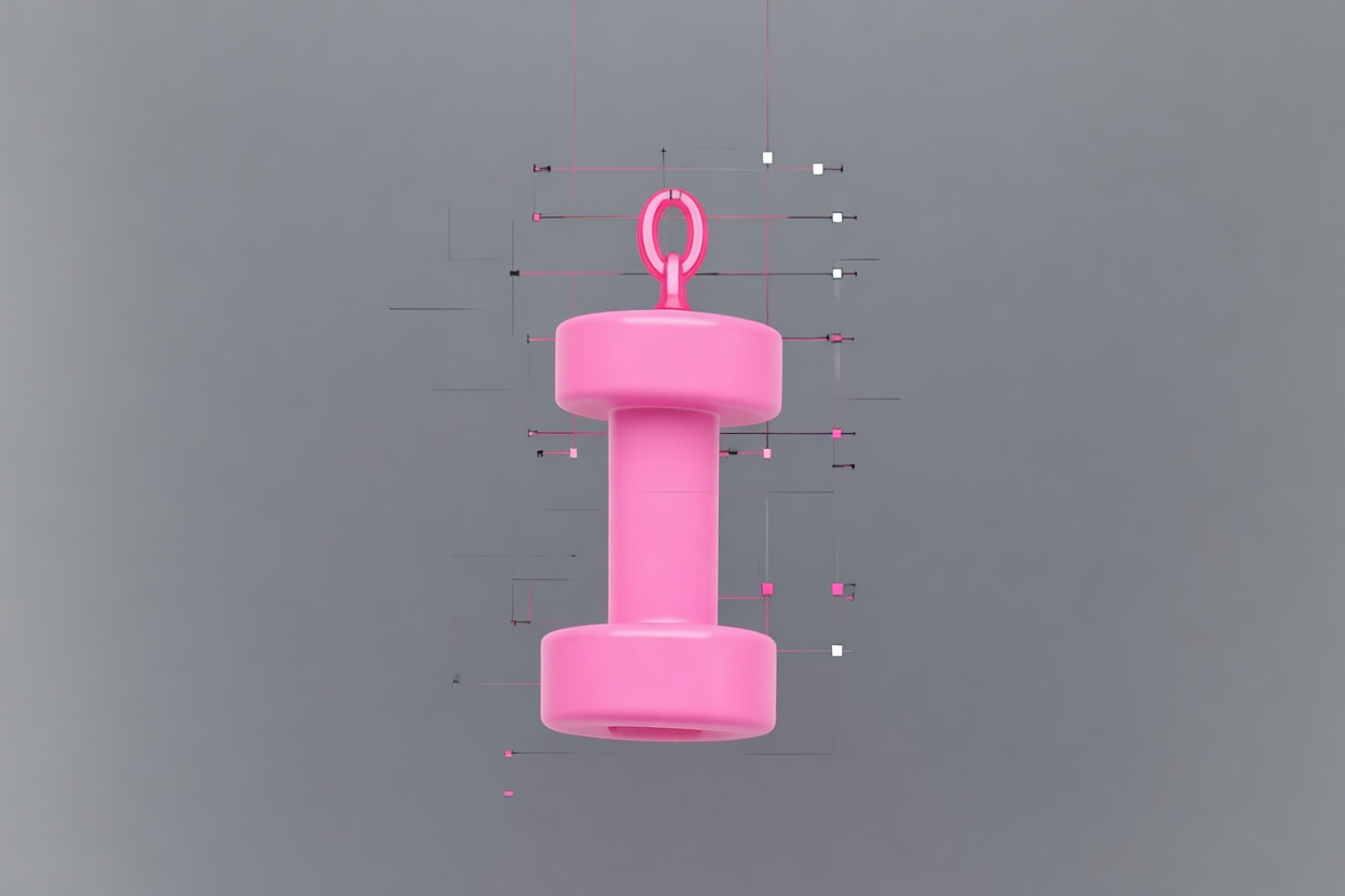 Dumbbell Keychain Model free 3D printable STL