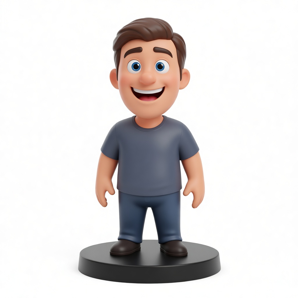 Smiling Male Figurine - Free 3D Printable STL File