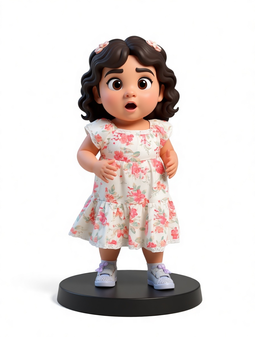 Toddler Girl Figurine free 3D printable STL