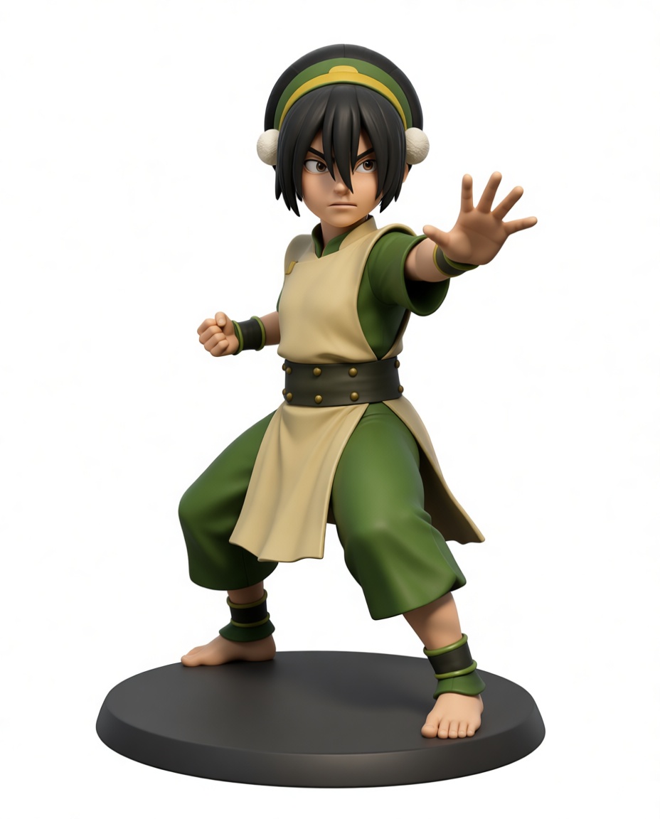 Toph Beifong Figurine free 3D printable STL