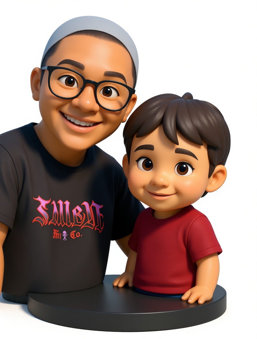 Father and Son Figurines free 3D printable STL