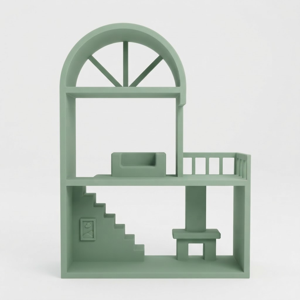Modern Dollhouse Model free 3D printable STL